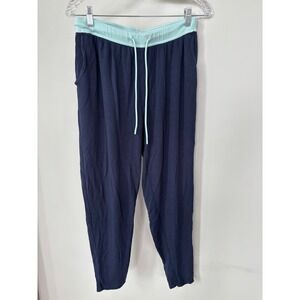 Jambys Long Jambys Navy Blue Mint Green Lounge Pants Modal Spandex Medium